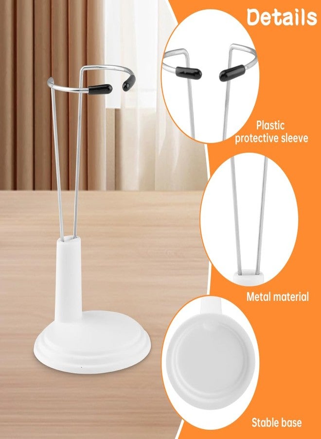 Kazheon 6pcs Adjustable Doll Stand Lightweight Display Rack for Dolls,Doll Bracket Support for 4-8 Inches Dolls,Keep The Standing Position,Portable for Decoration Home Store Market(White,Size:7 * 6.2 * 9cm) - Image 5